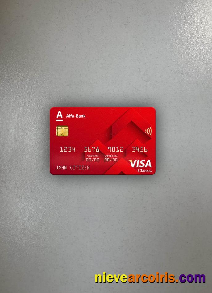 Russia Alfa bank visa classic card photolook